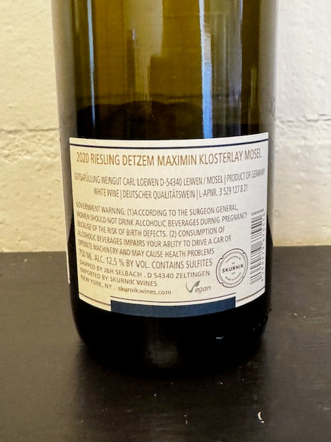 Loewen Riesling Trocken 'Detzem Maximin Klosterlay' Mosel 2020 750ml