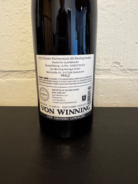 Von Winning Kirchenstuck Riesling Grosses Gewachs Pfalz 2021 750ml