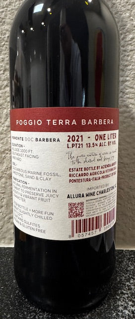 Poggio Terra Barbera Piemonte DOC 2021 1L