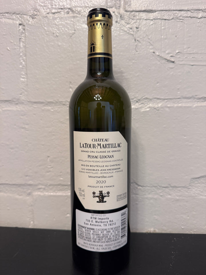 Château Latour-Martillac Blanc, Grand Cru Classé de Graves, Pessac-Léognan 2020 750ml