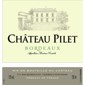 Chateau Pilet Bordeaux Blanc 2020 750ml