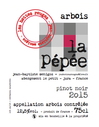 le bottes rouges la Pepee Pinot Noir Arbois 750 ml
